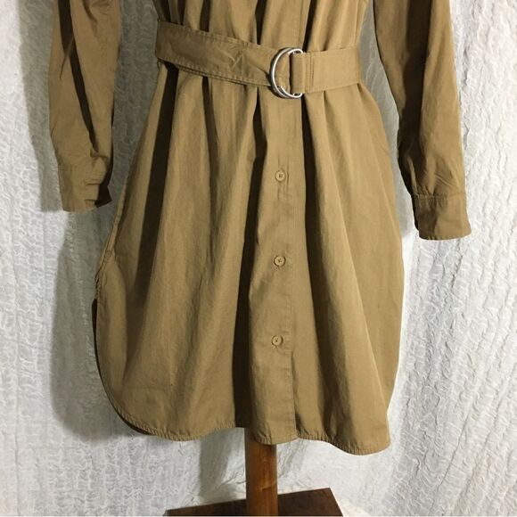 GAP Dark Tan Shirt Dress Size S Petite - Picture 6 of 16